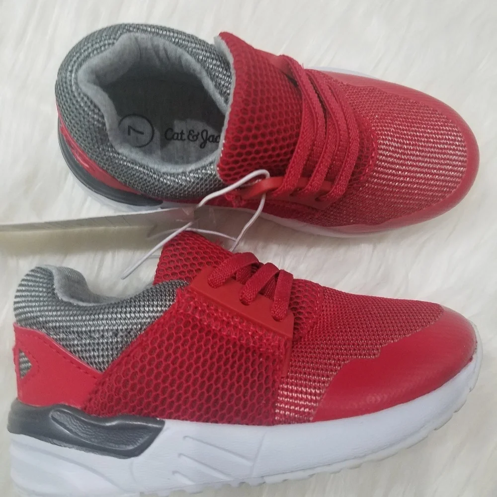 Baby Boys Red Athletic Sneakers